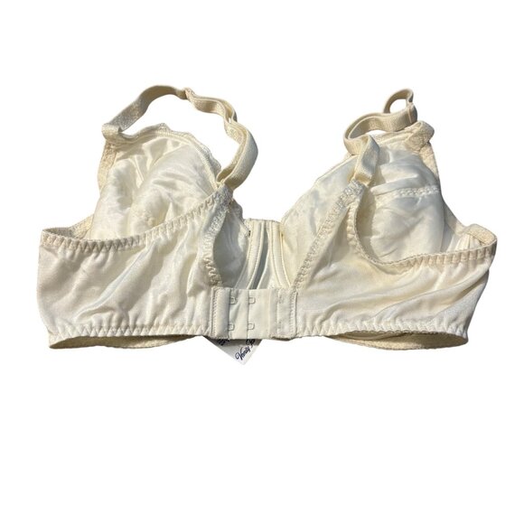 Vanity Fair 75-233 Ivory Satin Solutions & Lace Full Figure Bra Size 36C - Picture 3 of 3